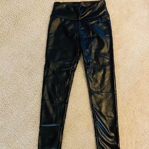 Leather black skinny pant /legging!